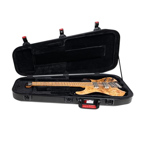 Gator Cases Molded Flight Case for Strat/Tele Style Electric Guitars with TSA Approved Locking Latch, (GTSA-GTRELEC)