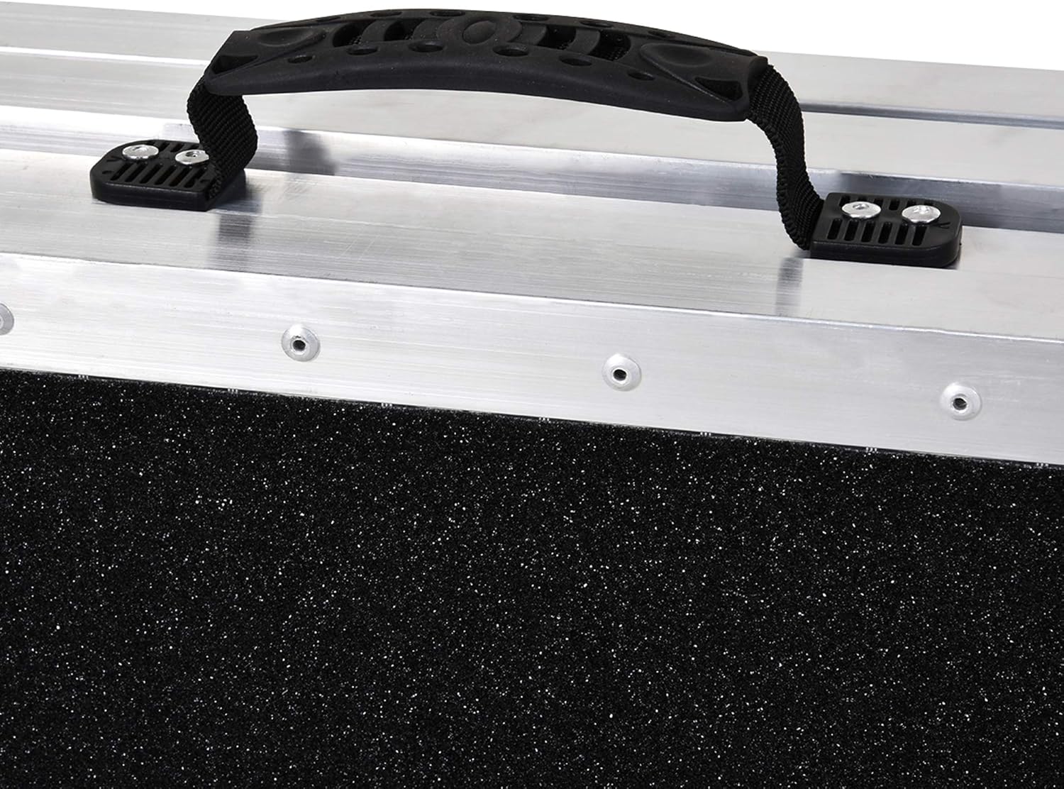 HOMCOM Aluminum Portable Skidproof PVC Carpeted Folding Wheelchair Ramp, 4'