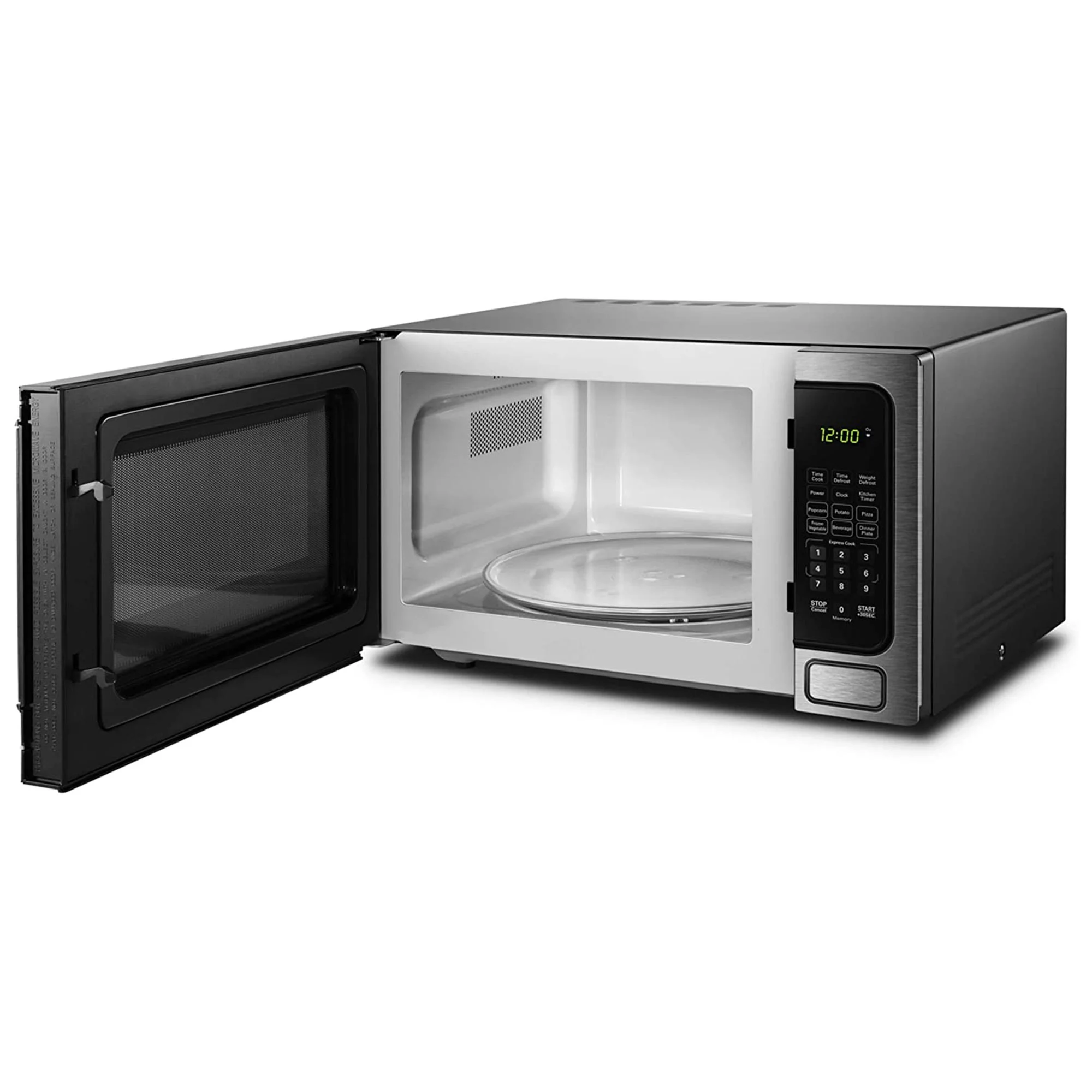 Danby DDMW1125BBS 1,000 W 1.1 Cu Ft Countertop Microwave, Stainless Finish
