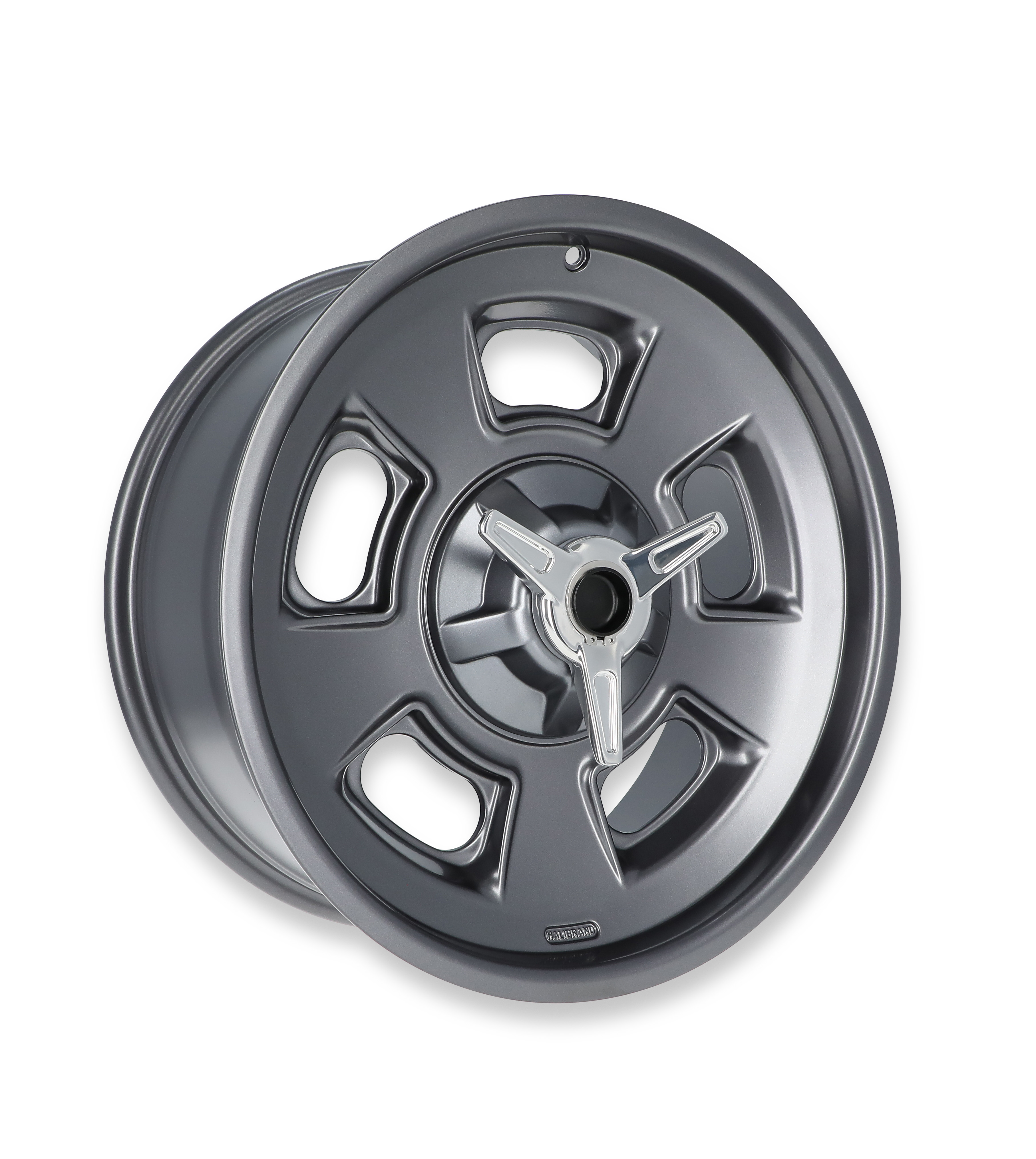 Halibrand HB007-021 Sprint Wheel w Spinner 19x8.5 5.25 bs Anthracite Semi Gloss