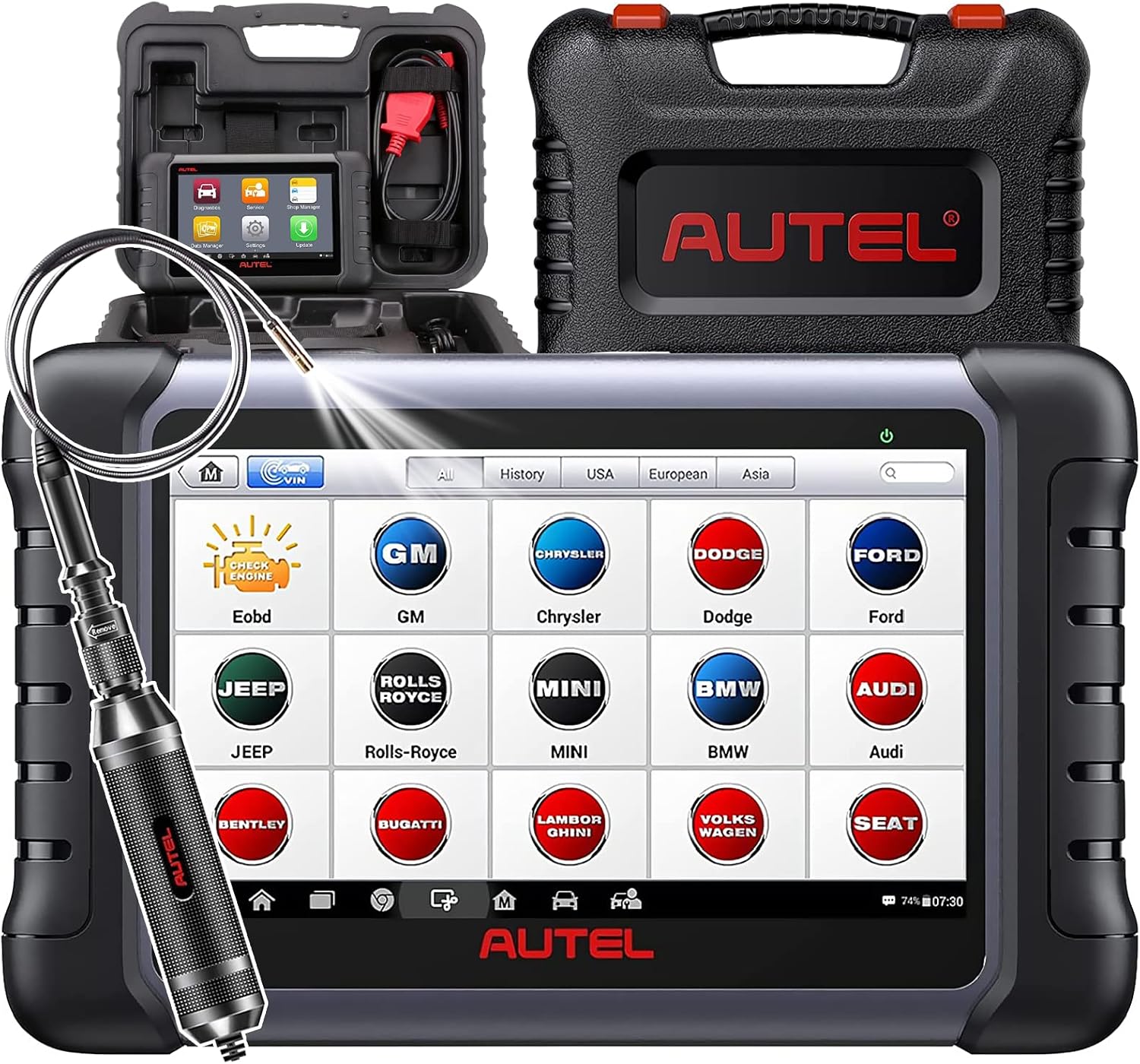 Autel MaxiCOM MK808Z with 60$ MV108S, 2024 Android 11 MK808 Bidirectional Scan Tool Same As MK808BT Pro MX808S MK808S