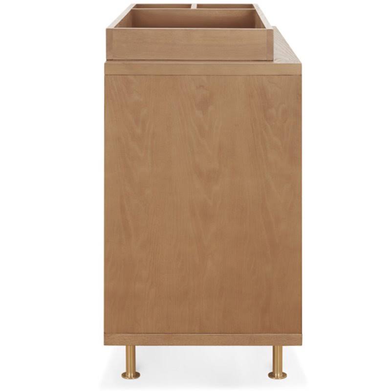 Universal Wide Removable Changing Tray Stained Ash