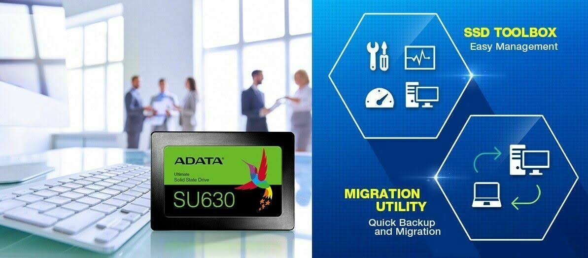 ADATA Ultimate SU630 480GB 3D QLC NAND SATA III 2.5 inch Internal SSD (ASU630SS-480GQ-R)