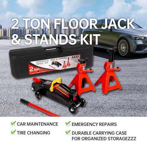 3-Ton (6600lbs) Low-Profile Dual Pistons Heavy-Duty Steel Racing Floor Jack with Quick Lift Hydraulic Pump
