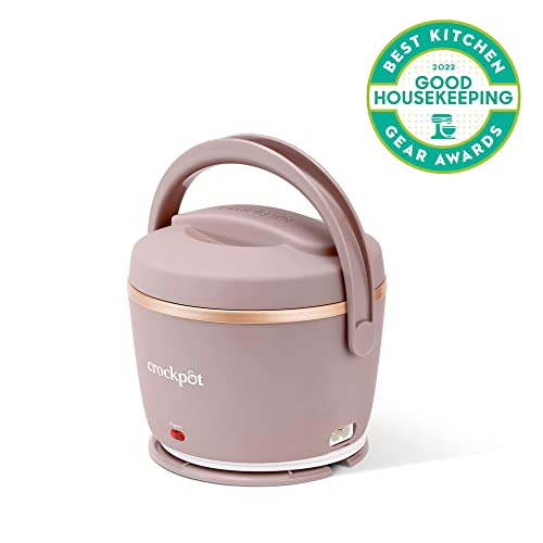 Crock-Pot Portable Electric Lunch Box, 20-Ounce Food Warmer, Moonshine Green | Ideal for Travel, On-the-Go | Keeps Food Spill-Free
