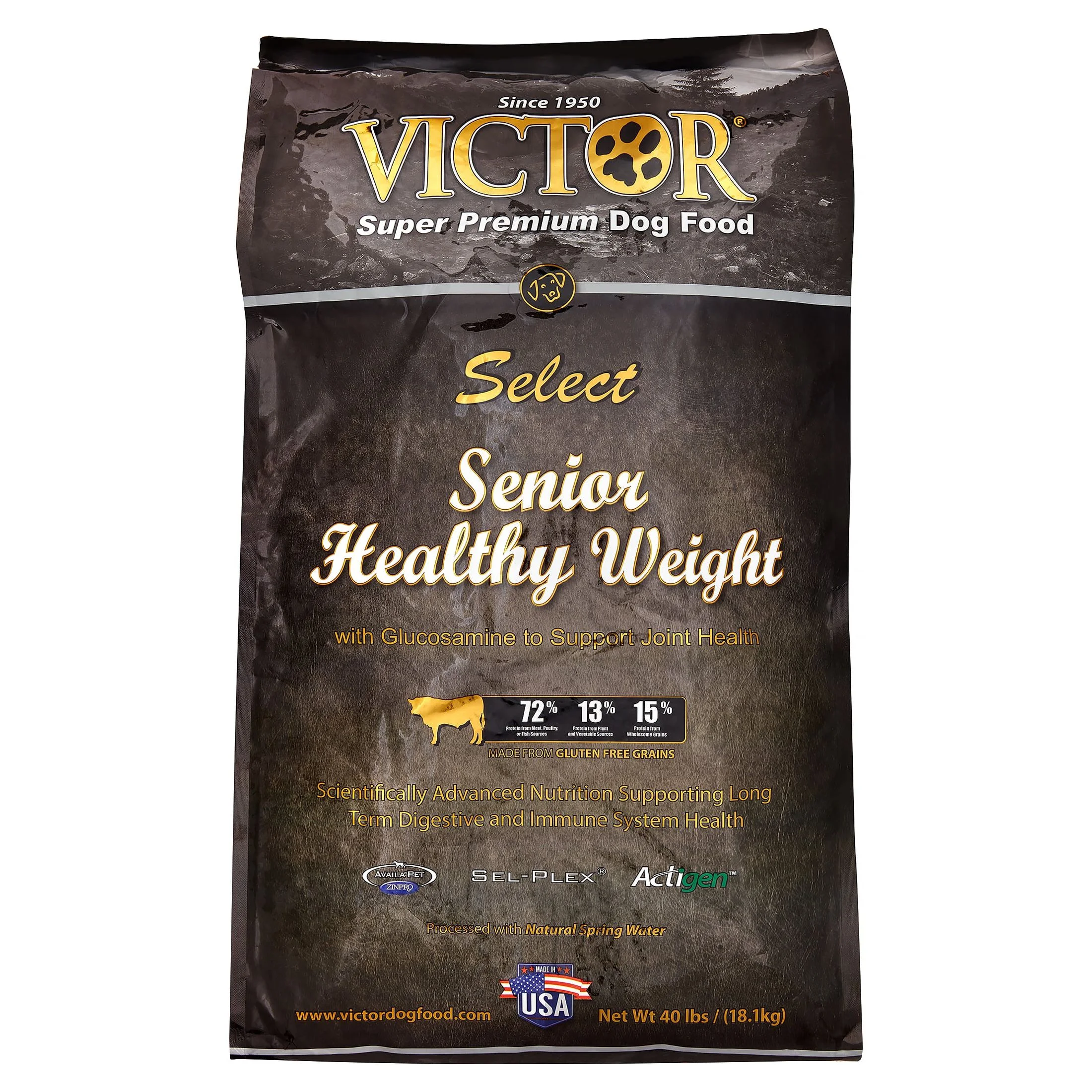 Victor Select Senior Healthy Weight Dry Dog Food, 40 lb