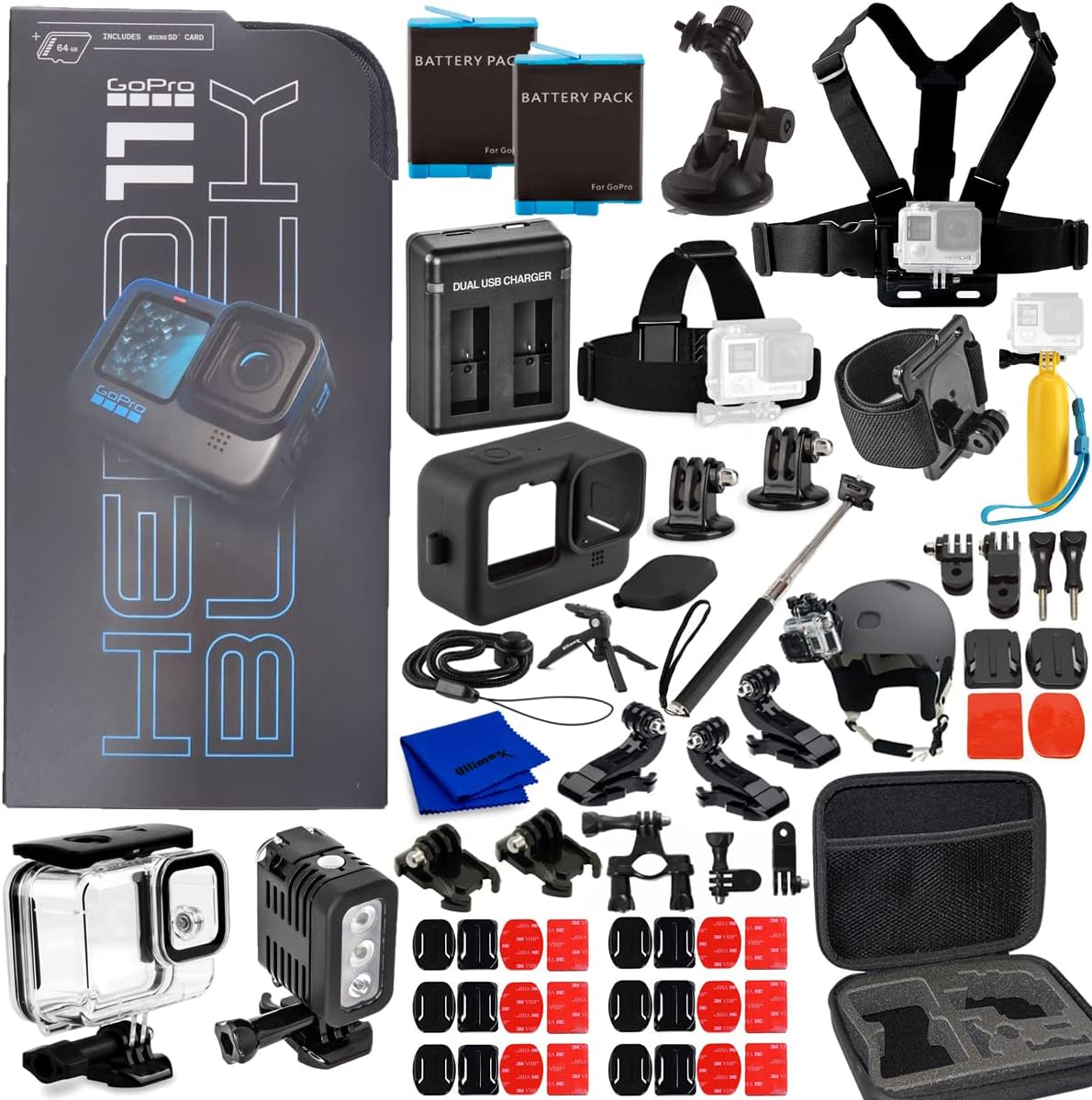 GoPro HERO11 (Hero 11) Black - Waterproof Action Camera with 5.3K Ultra HD Video, 27MP Photos, 1/1.9" Image Sensor, Live Streaming