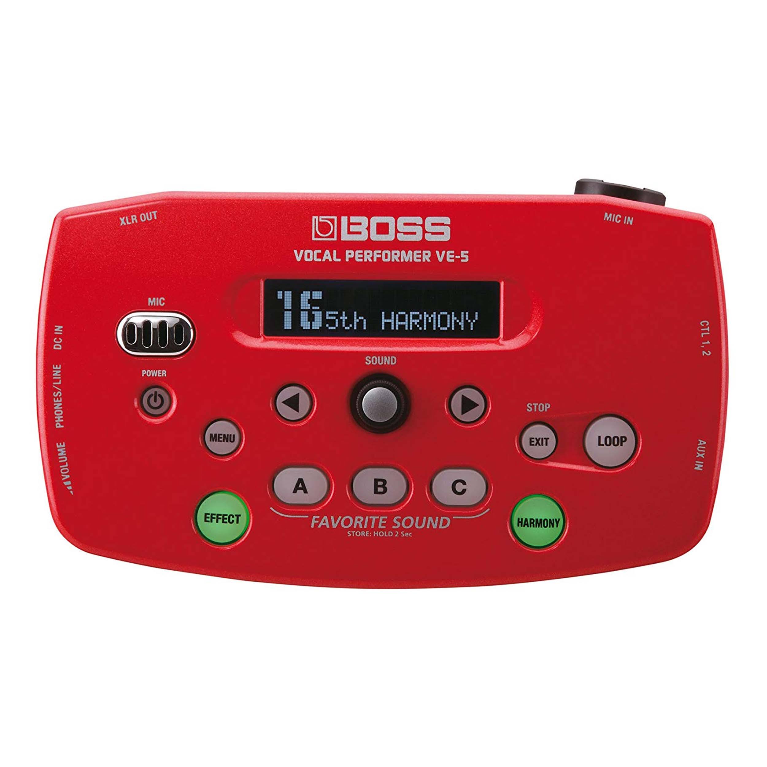 Boss VE-5 Vocal Performer - Red Processor