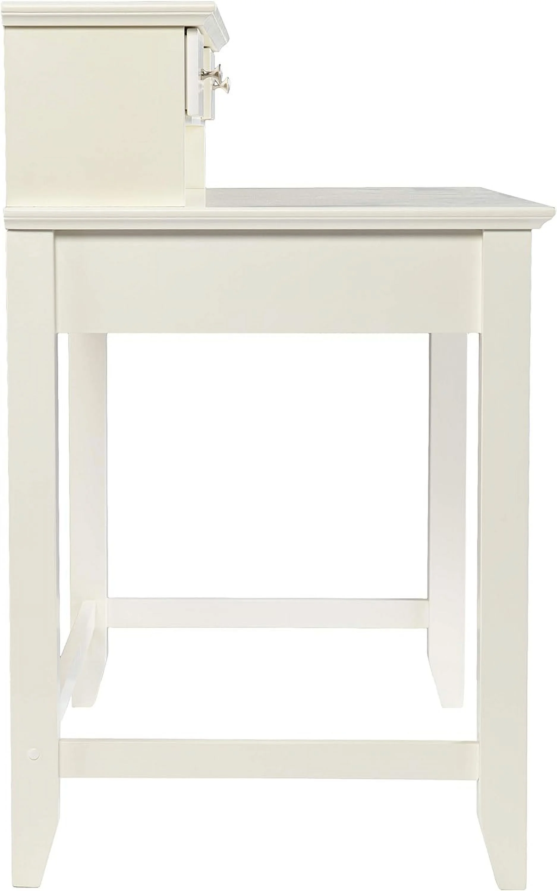 Barberry W/Storage Secretary Desk, White