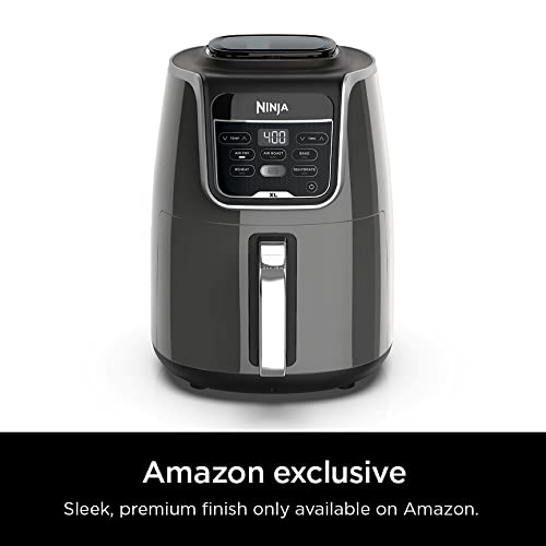 Ninja Air Fryer, Roast, Bake, Air Fry, Roast, Broil, Reheats, & Dehydrates, 4-in-1, Fries, Frozen Food, Veggies, and Juicy Meat, Less Oil, Easy Meals