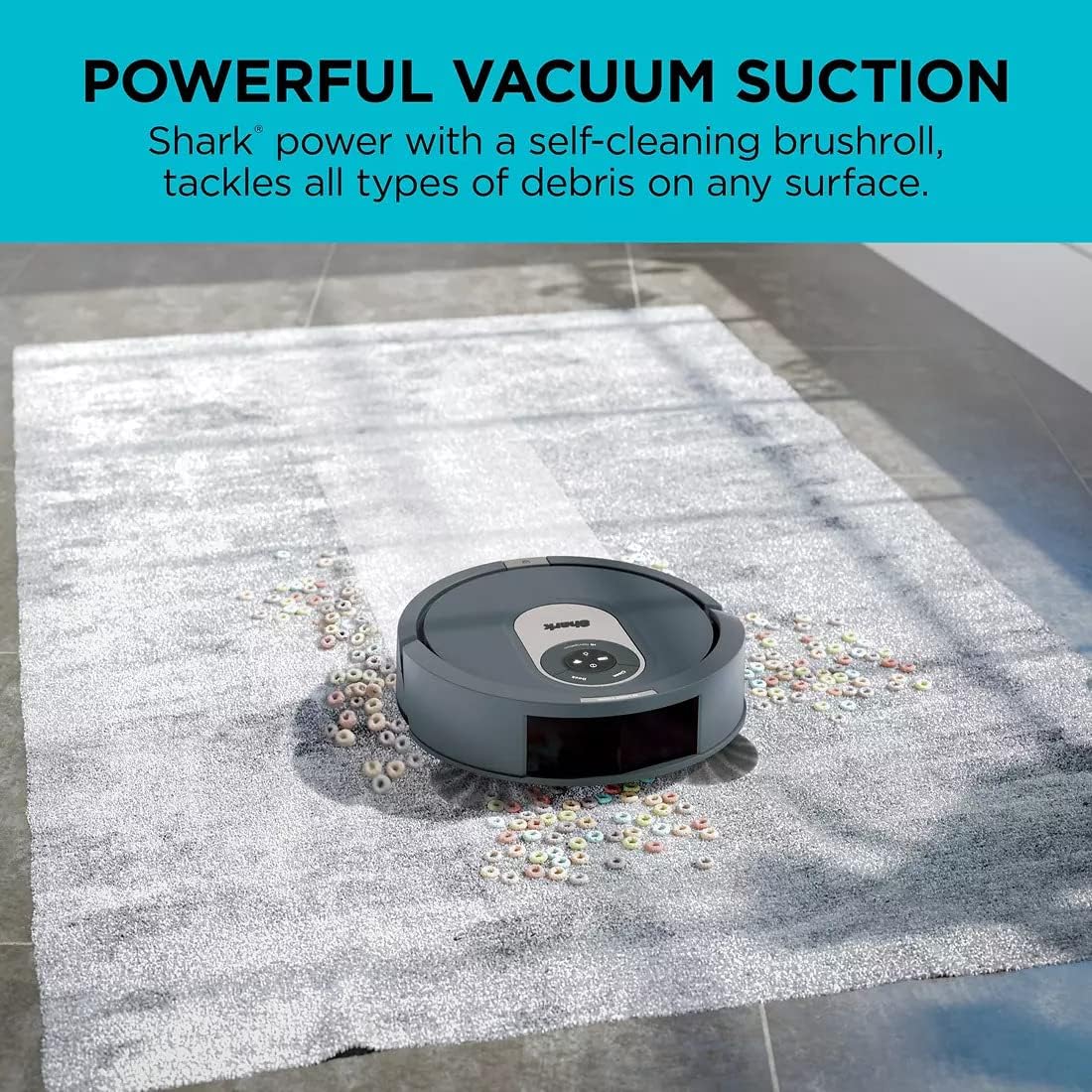 Shark RV2001 AI Robot Vacuum with Advanced Home Mapping AI Laser Vision - R201