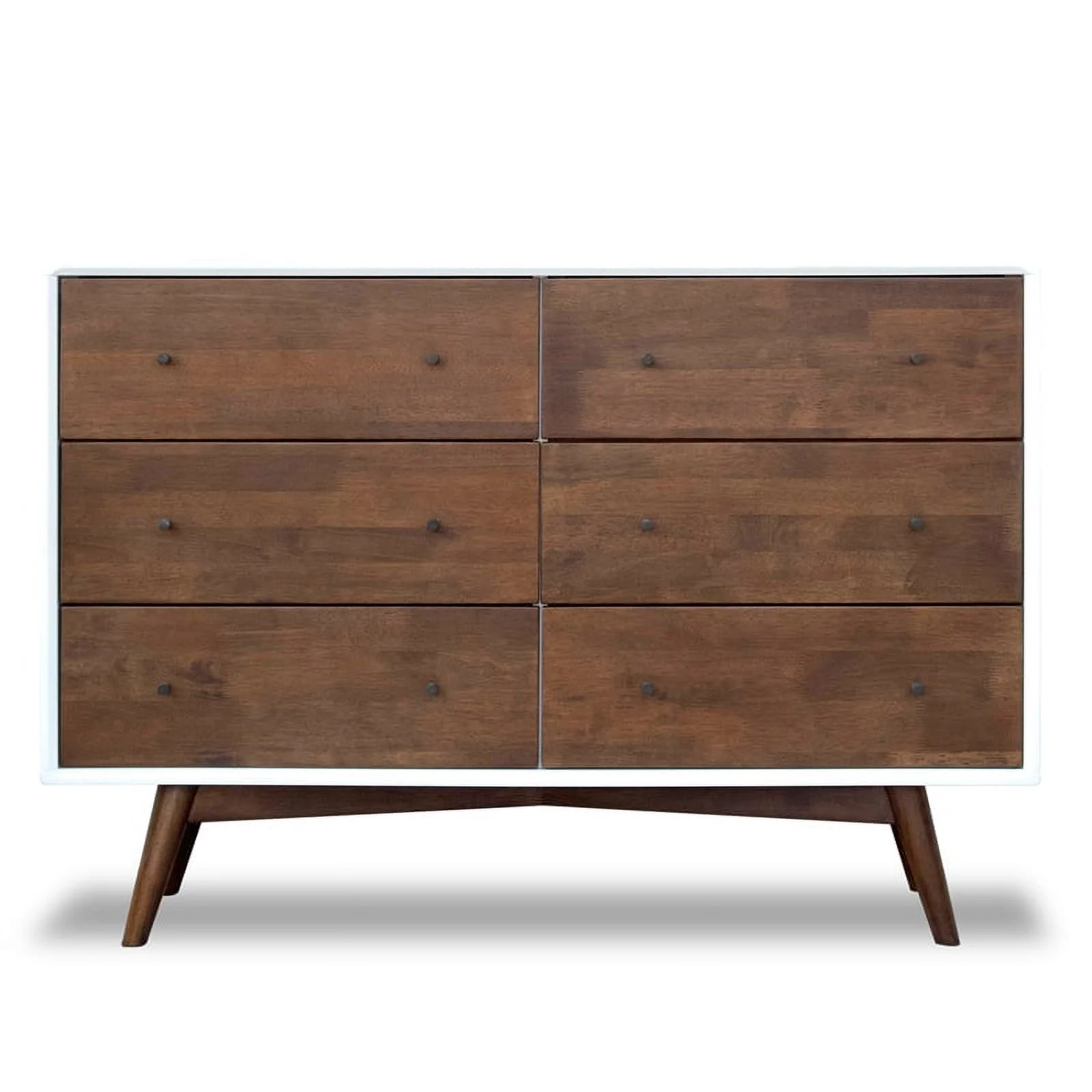 Home Square 3 Piece Set with 5 Drawer Dresser 6 Drawer Dresser and Nightstand