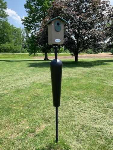 Denali Bird Feeder Mounting Pole with Baffle - Perfect for Bird Houses and Bird Feeders