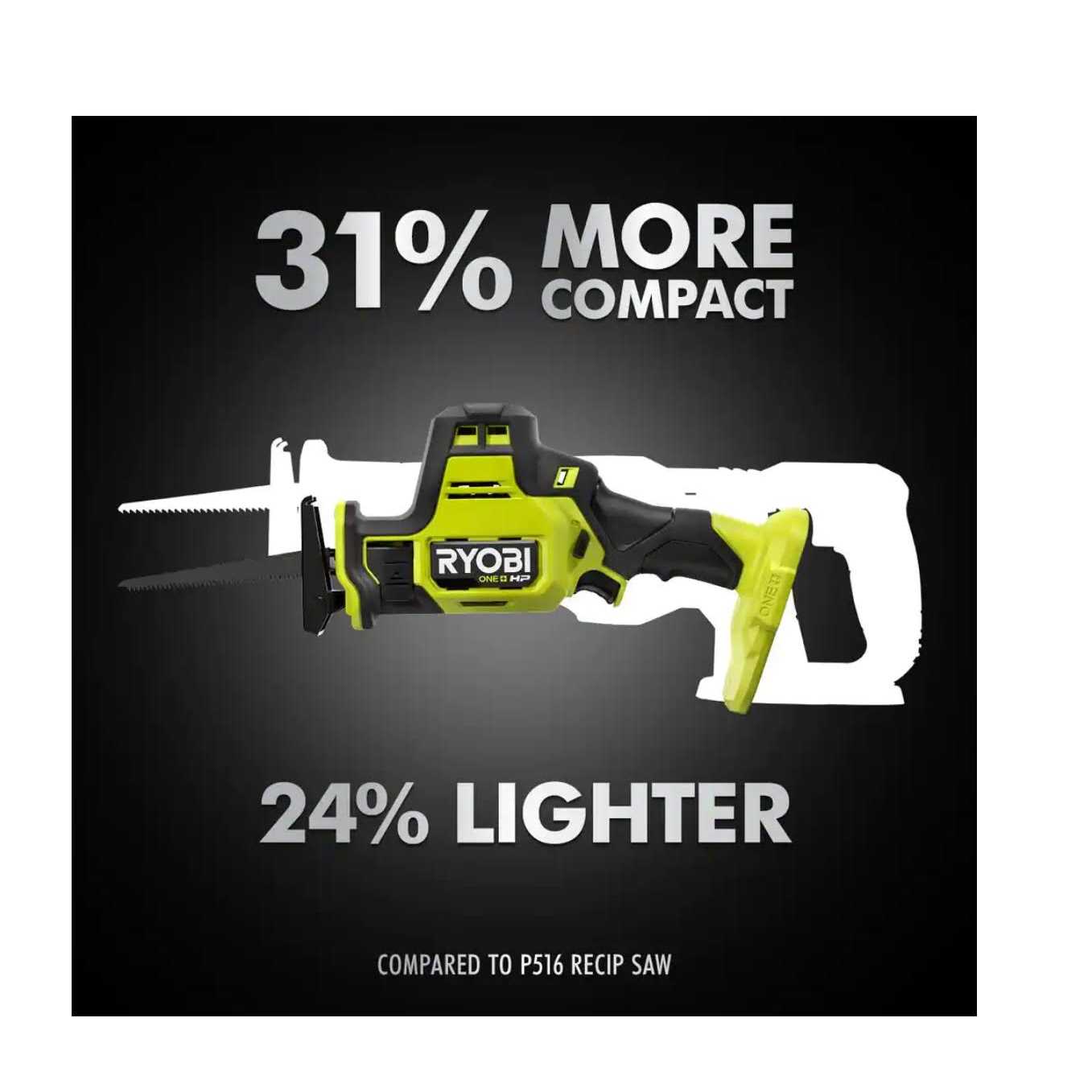 Ryobi ONE+ HP 18V Brushless Cordless Compact One-Handed Reciprocating Saw