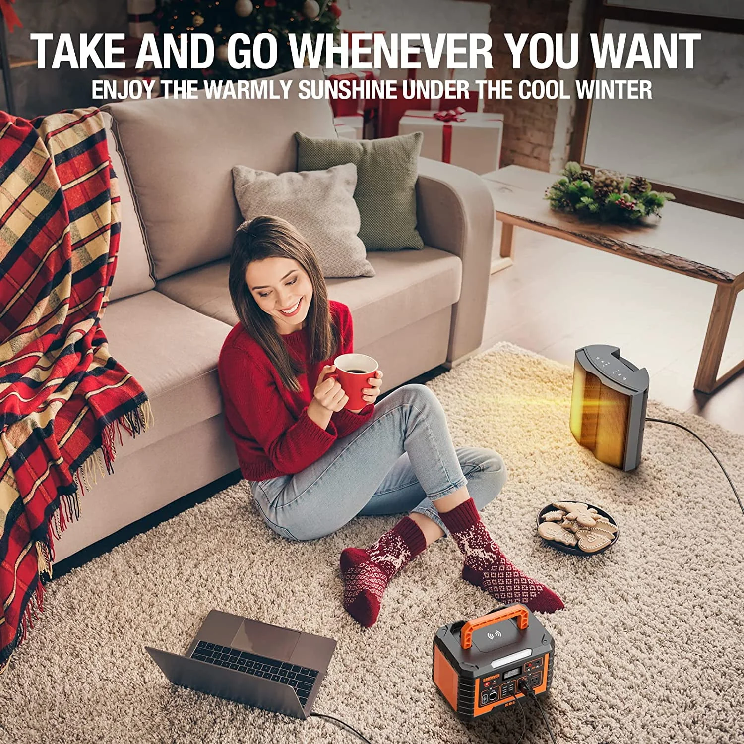 EBL Portable Power Station Voyager, 110V/1000W Solar Generator (Surge 2000W), 999Wh/270000mAh Lithium Battery for Outdoor Home Emergency