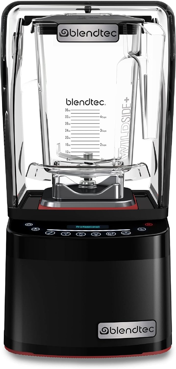 Blendtec Professional 800 - Blender with WildSide+ Jar (90 oz) for Smoothies & Frozen Drinks - Quietest Professional-Grade Power