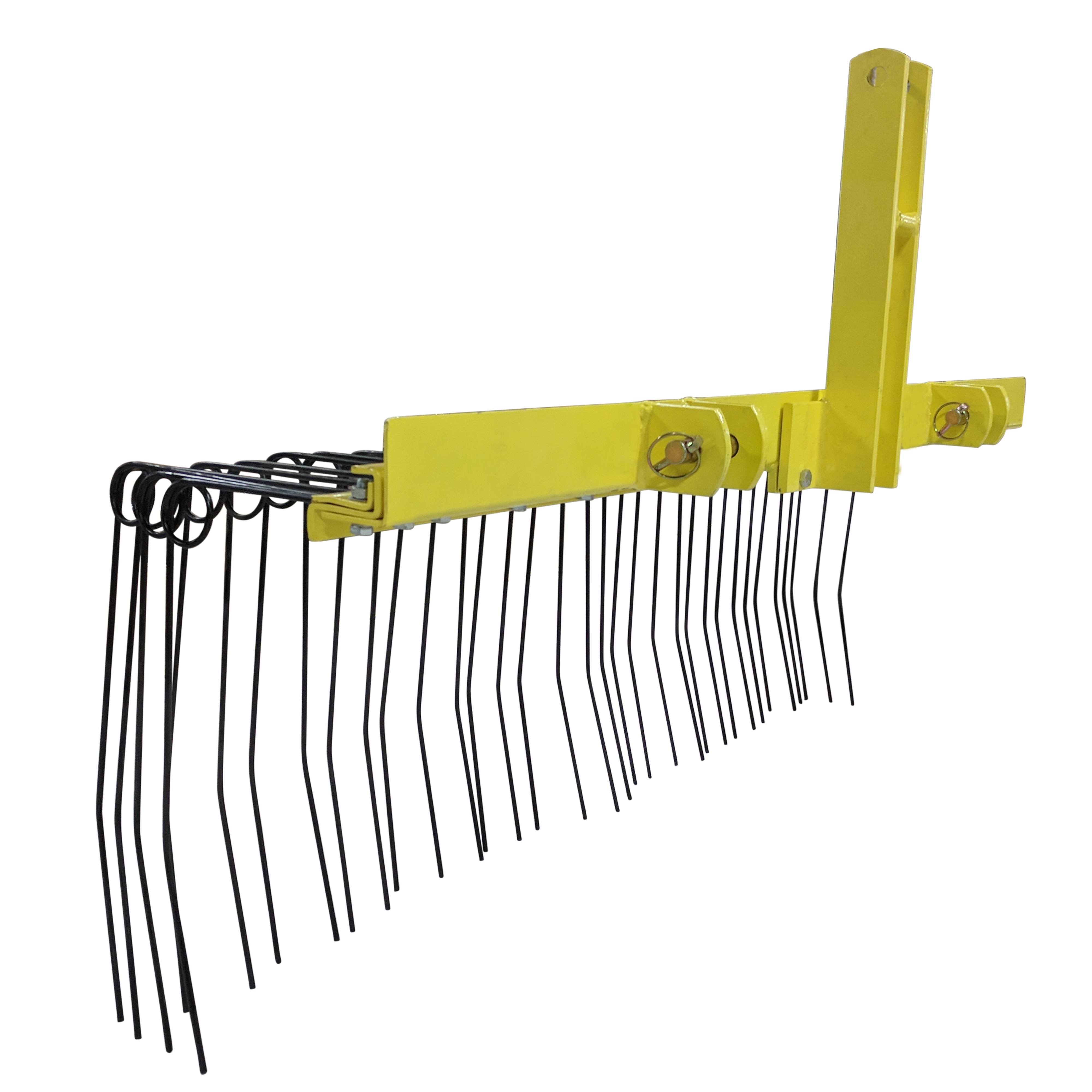 Titan 6 ft 3 Point Pine Straw Needle Rake for Cat 1, 3 Point