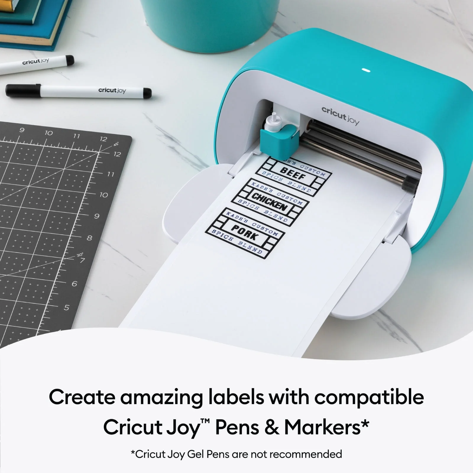 Cricut Joy Smart Machine with DIY Vinyl Decal Sampler & Essential Tools Starter Bundle