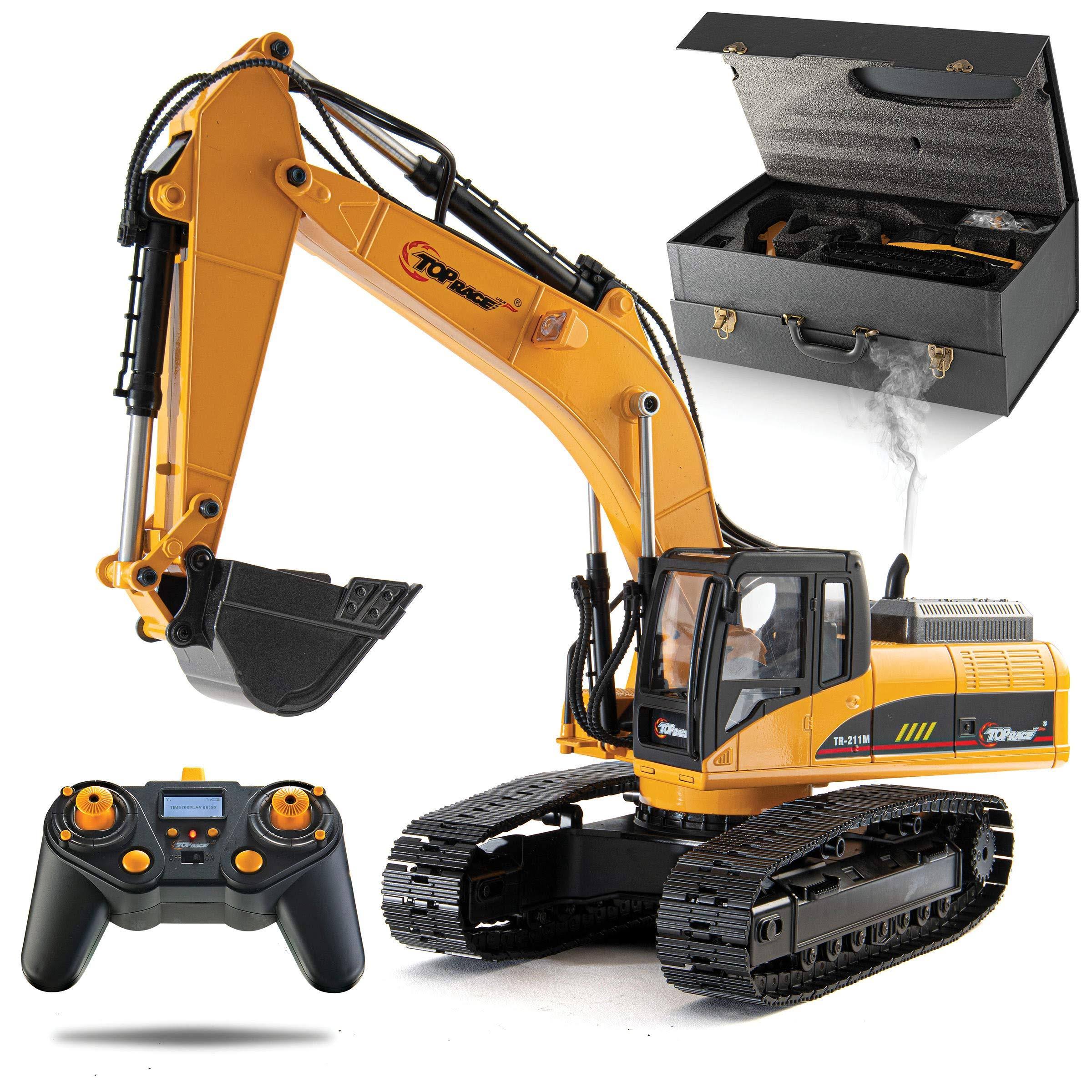 Top Race 23 Channel Full Functional Remote Control Excavator Construction Full