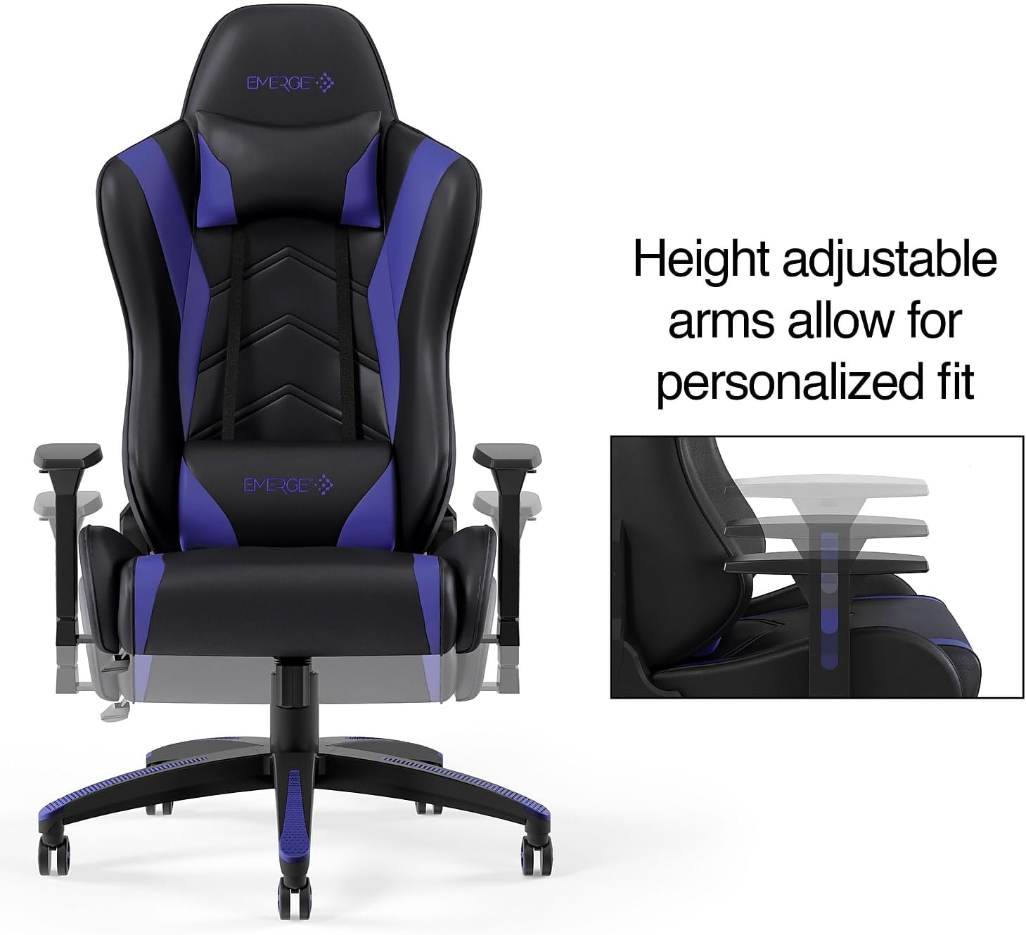 STAPLES 24326200 Vartan Gaming Chair Blue
