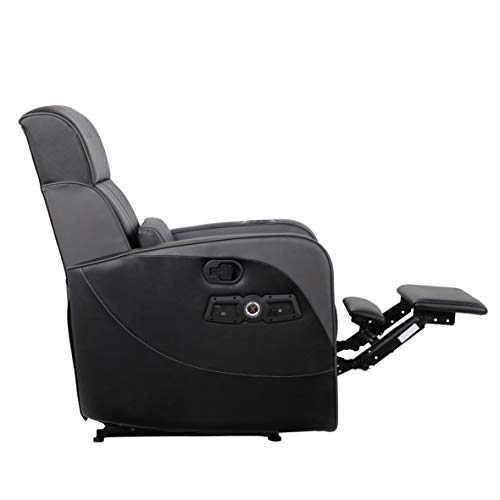 X Rocker Gamma Recliner Gaming Chair, 2.1 Bluetooth Audio System, Headrest Mounted Speakers, Built-in Footrest and Cupholder, 718001