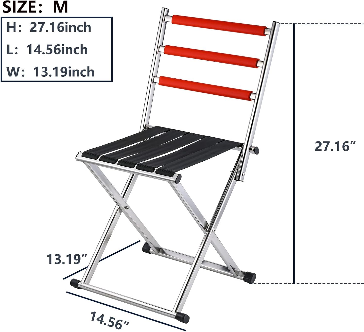 Fishing Chairs for Adults Portable Camping and Sports Chair with Light Weight Compact Size Outdoor Chairs (Medium)