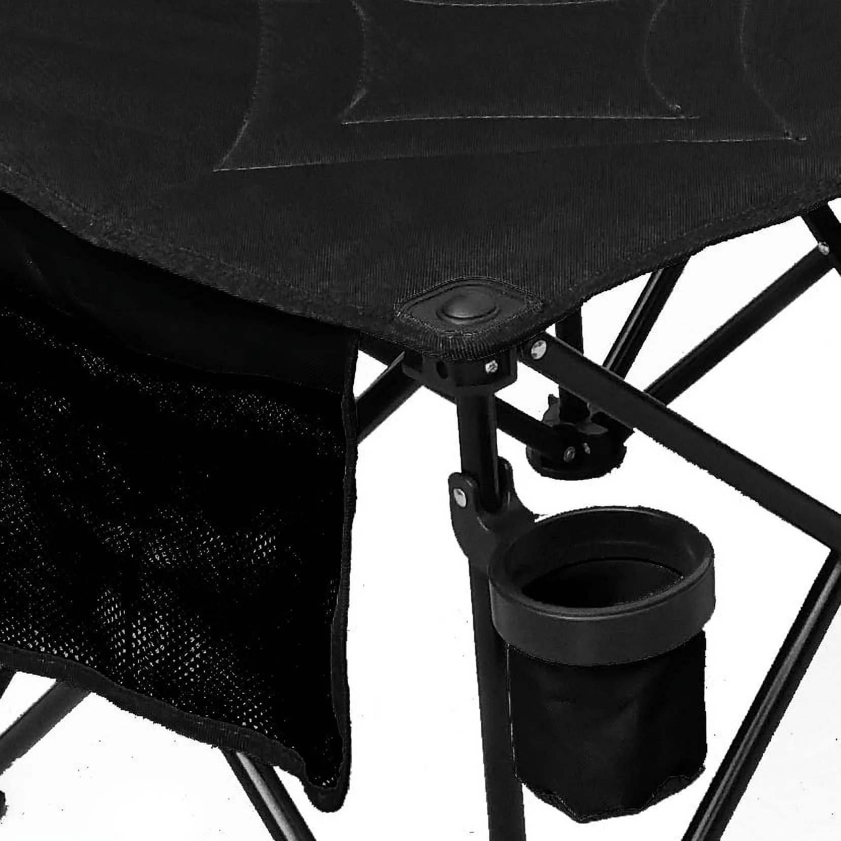 GoTEAM! Pro 8 Seat Portable Folding Team Bench - Black
