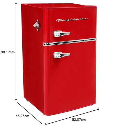 Frigidaire 2 Door Retro Bar Fridge with Side Bottle Opener