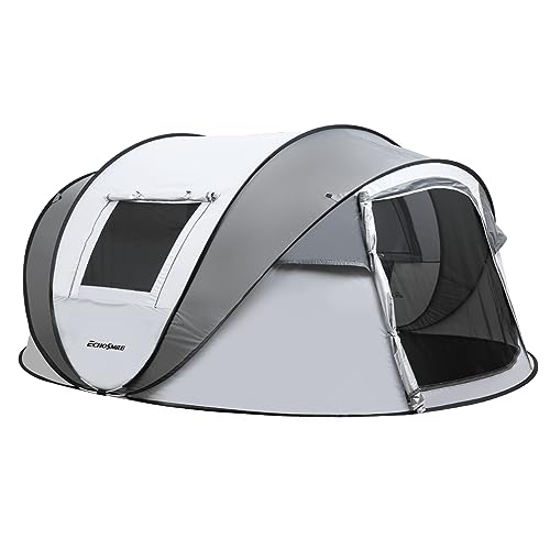 EchoSmile Camping Instant Pop Up Tent, 2/4/6/8/10 Person, Water Resistant Dome, Easy Setup for Camping Hiking and Outdoor, Portable with Carry Bag