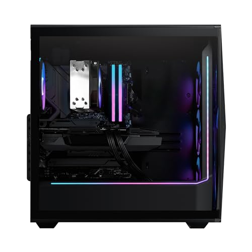 iBUYPOWER Slate MESH Gaming PC Desktop Computer Intel Core i7 14700F CPU, NVIDIA GeForce RTX 5070 12GB GPU, 32GB DDR5 RGB 5200MHz RAM, 1TB NVMe SSD