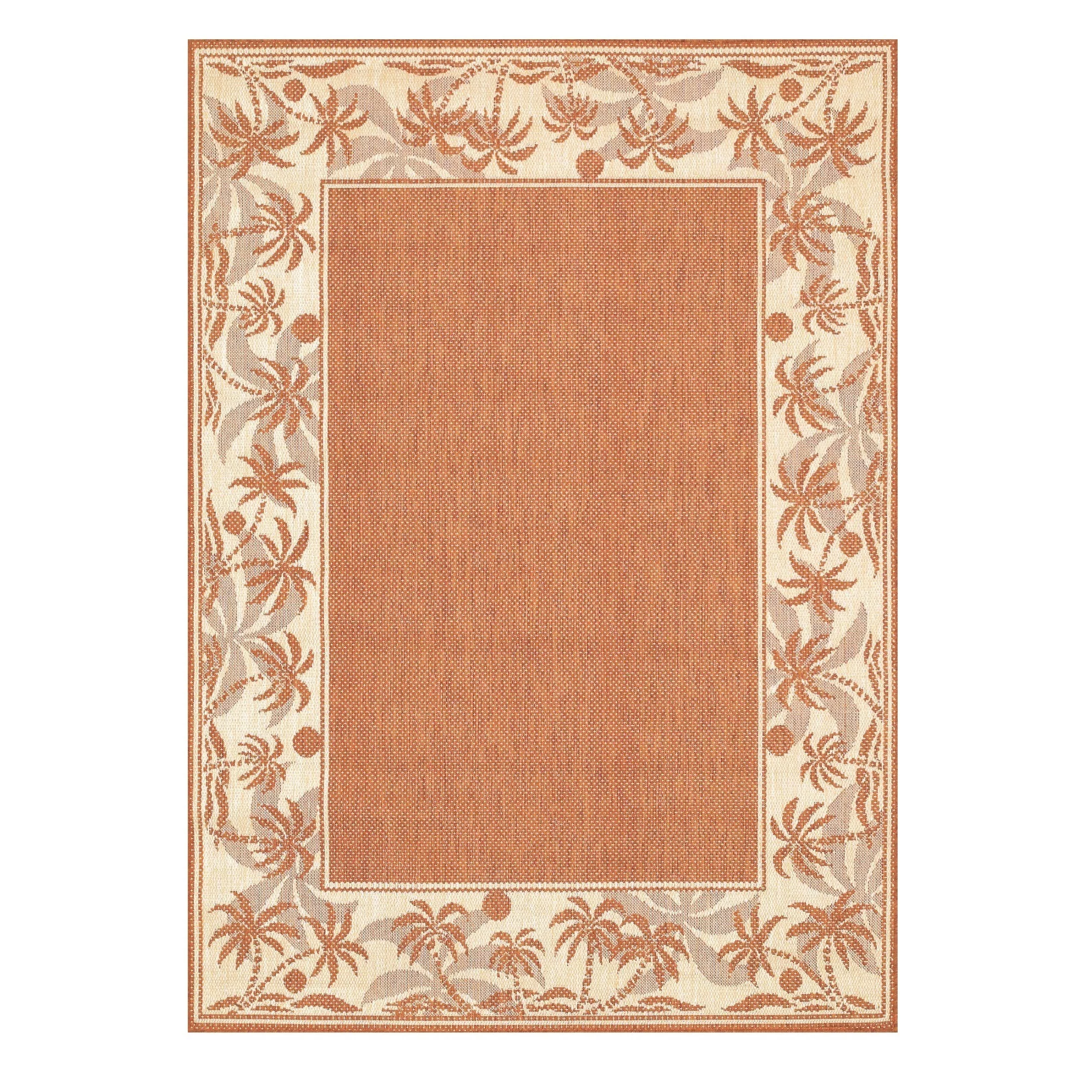 Couristan Recife Island Retreat Area Rug, 8'6" x 13', Terracotta-Natural