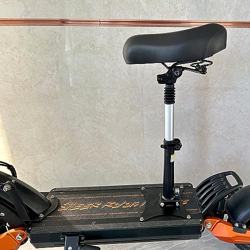 Electric Scooter Seat 45-60 cm Height Adjustable, Leather Saddle with Shock Absorption, Foldable Folding Removable Seat 10/11 inch Electric Scooters
