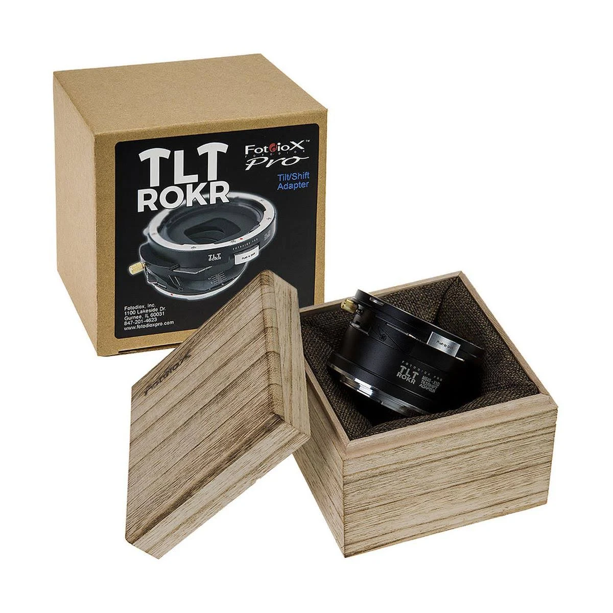 Fotodiox Pro TLT ROKR Tilt-Shift Lens Mount Adapter for Mamiya 645-Mount Lens to Hasselblad X-Mount Camera M645-X1D-TLTROKR
