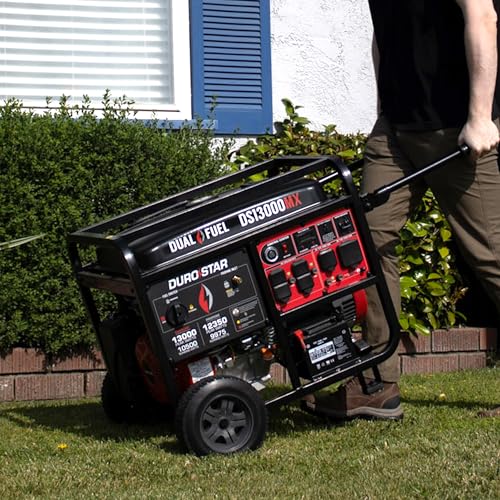 DS13000MX 13,000-Watt 500cc Dual Fuel Portable Generator - Gas and Propane, Remote Electric Start, Whole Home Power Backup, Transfer Switch Ready