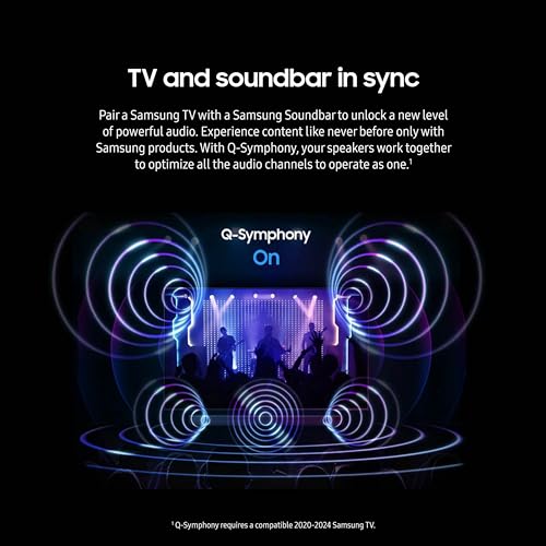 SAMSUNG Q990D 11.1.4ch Soundbar w/Wireless Dolby Atmos Audio, Rear Speaker Included, Q-Symphony, SpaceFit Sound Pro, Adaptive Sound