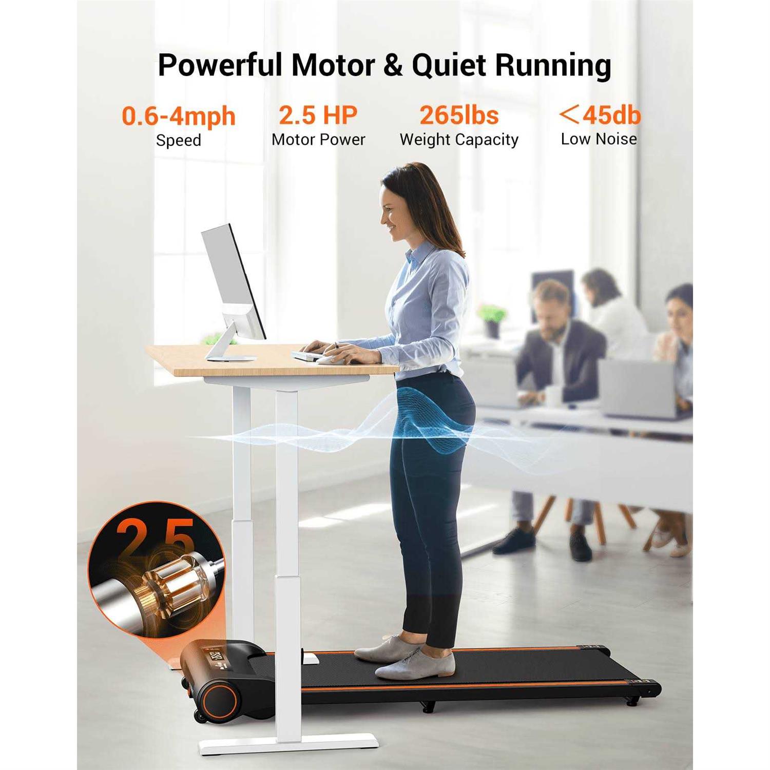 UREVO Walking Pad Under Desk Treadmill with Remote Control - Sports Supplies Online Store