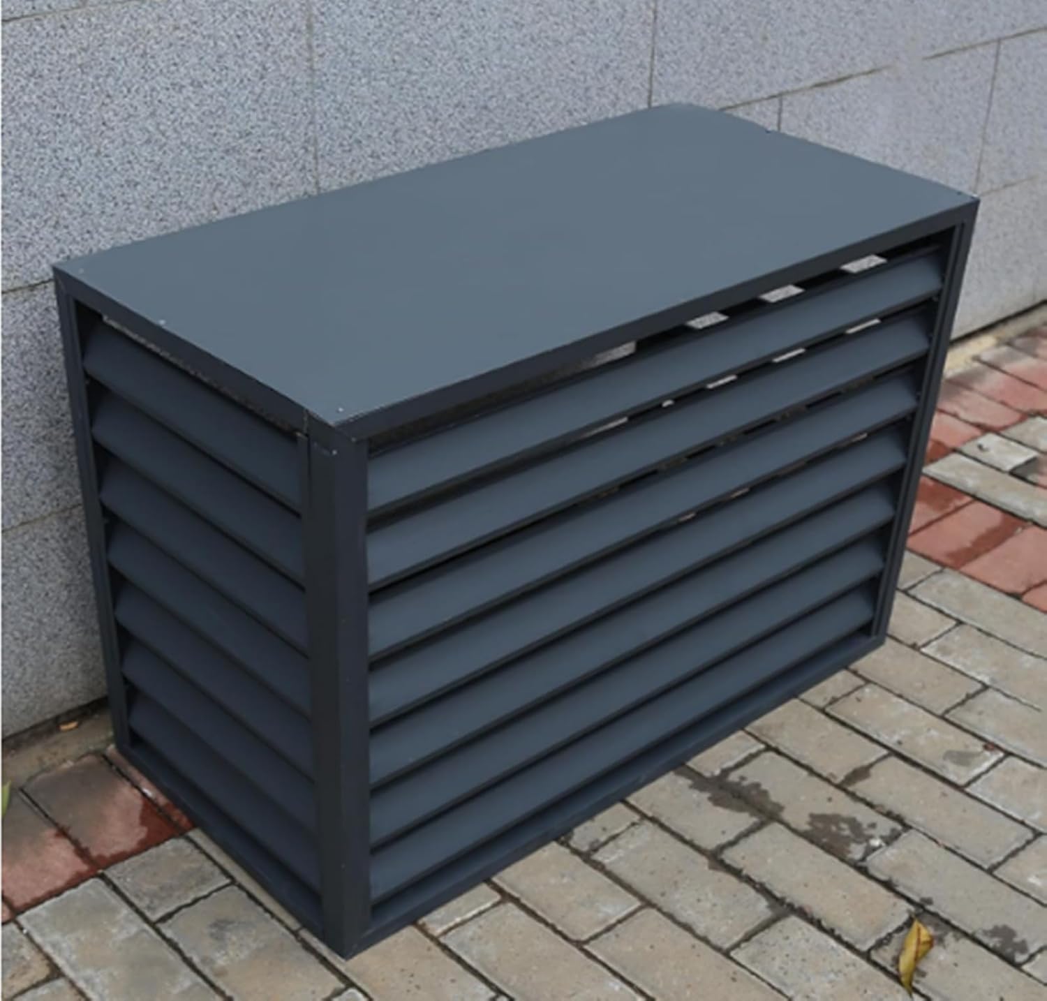 Air Conditioner Privacy Fence,Aluminum Air Conditioner Covers,Freestanding Louvered Space Divider