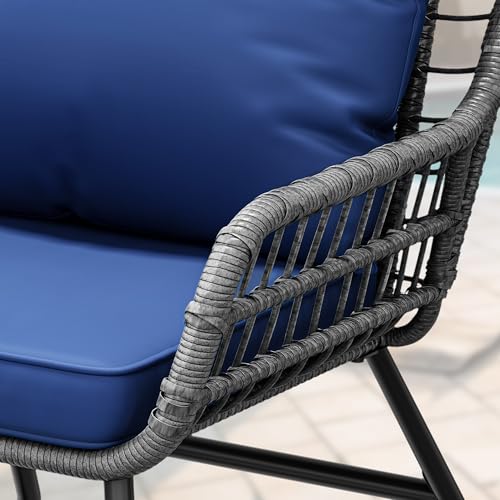 YITAHOME 4 Piece Patio Furniture Set, Wicker Outdoor Bistro Set