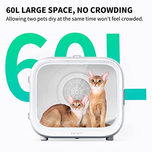 PETKIT AIRSALON MAX Automatic Pet Hair Drying Box for Cat Puppy Kitten,Ultra Quiet Hair Dryer for Small Dog Grooming