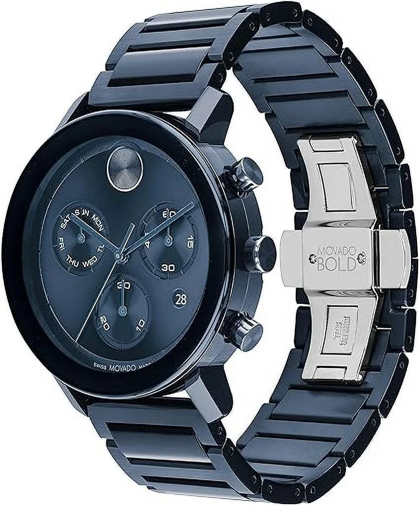 Movado Bold Evolution Chronograph Quartz Blue Dial Men's Watch 3600812