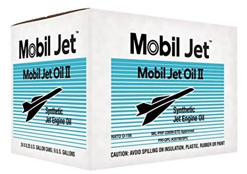 Mobil Jet II Turbine Oil - MIL-PRF-23699F-STD - Case of 24 Qts