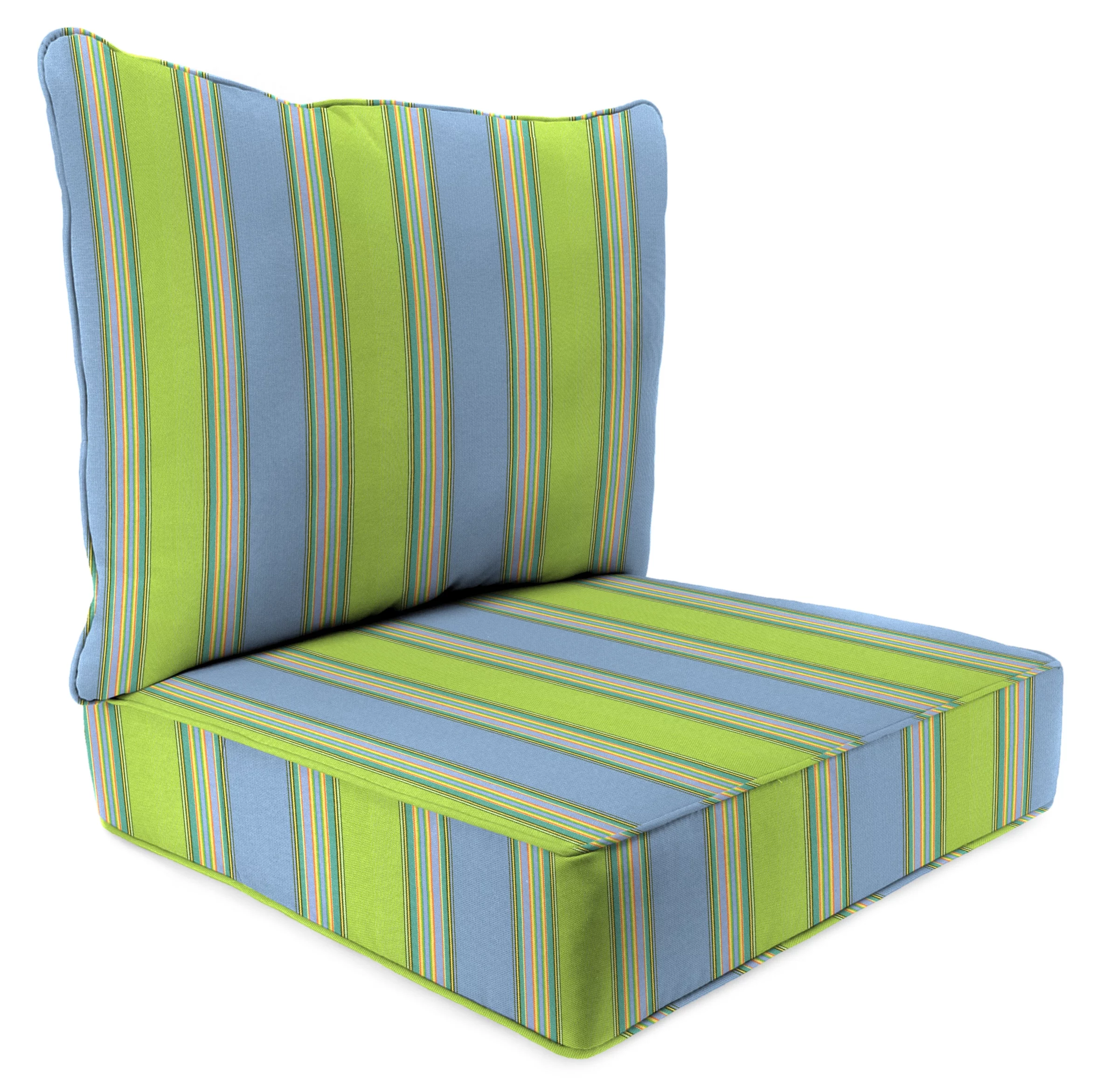 Sunbrella Outdoor 2-Piece Deep Seat Chair Cushion