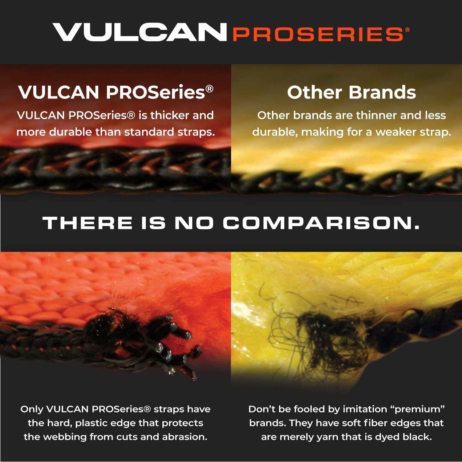 VULCAN Car Tie Down Kit - Adjustable Loop - Snap Hooks - Classic Yellow - Complete Kit Includes 4 Straps and 4 Ratchets