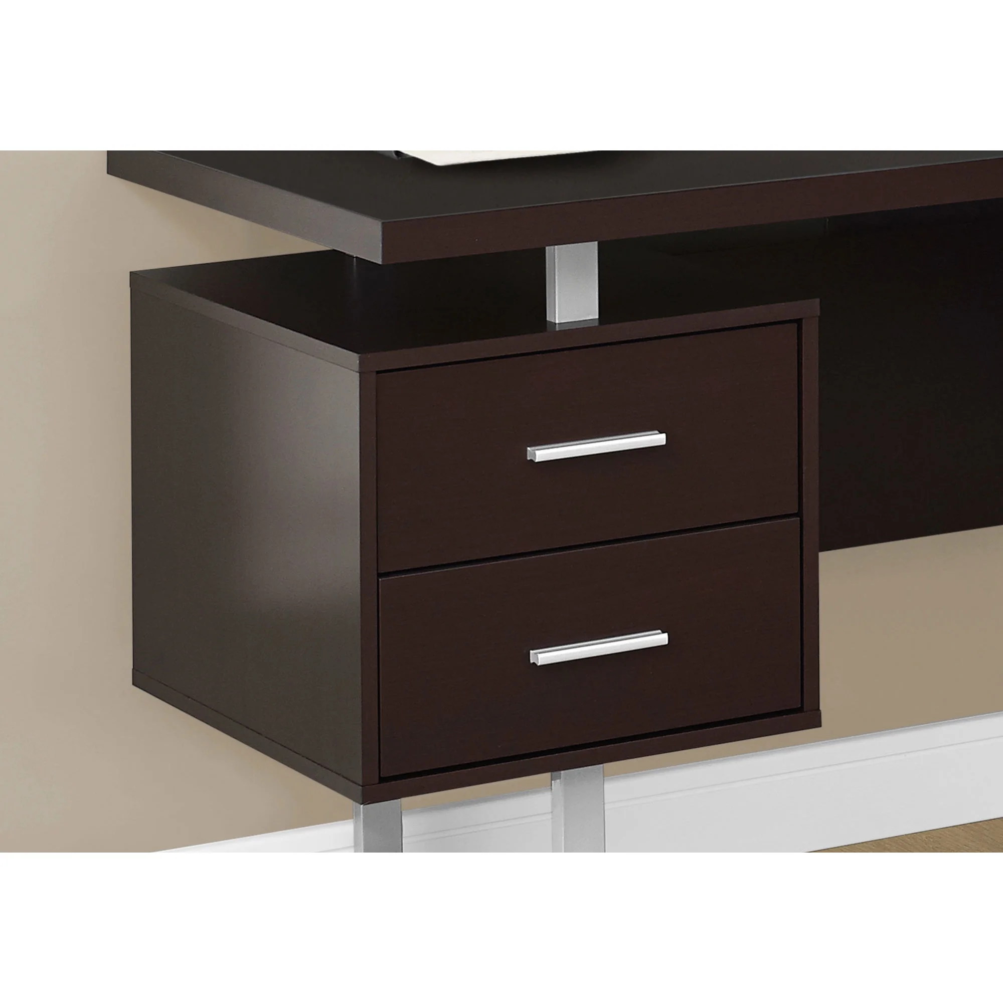 Monarch Specialties Computer Desk, Home Office, Corner, 70"L, L Shape, Work, Laptop, Brown Laminate