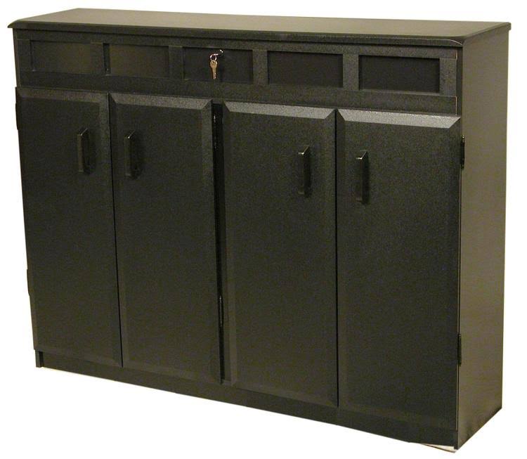 Venture Horizon Top Load Media Cabinet Cherry/Black - 2362-42BC