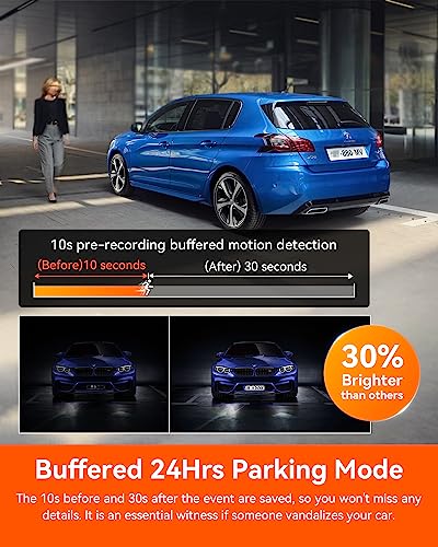 Vantrue N4 Pro 4K 3 Channel Dash Cam, STARVIS 2 IMX678 x PlatePix™ x HDR Night Vision, 4K+1080P+1080P Front Inside and Rear Dash Camera