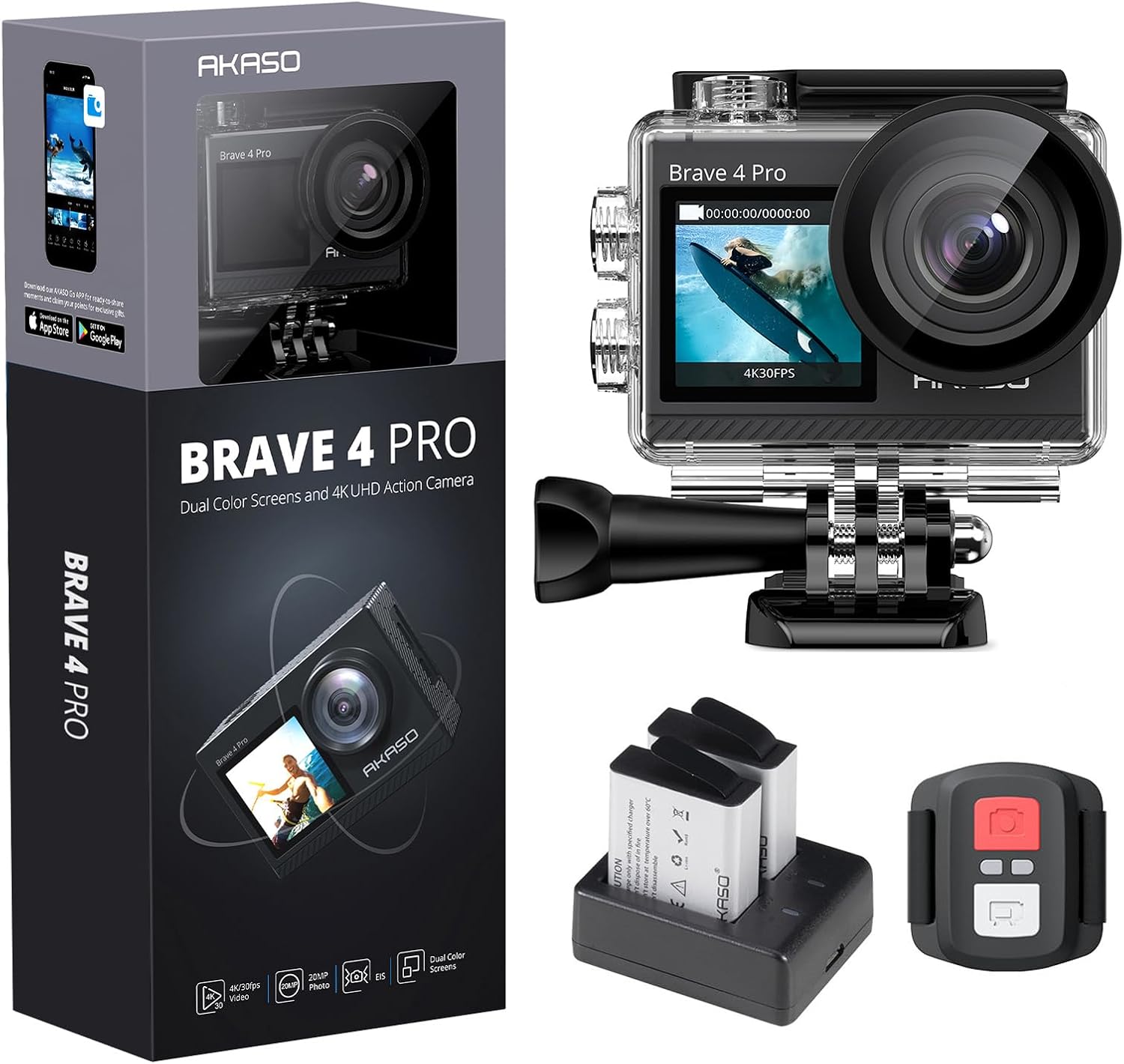 AKASO Brave 4 Pro 4K30FPS Action Camera
