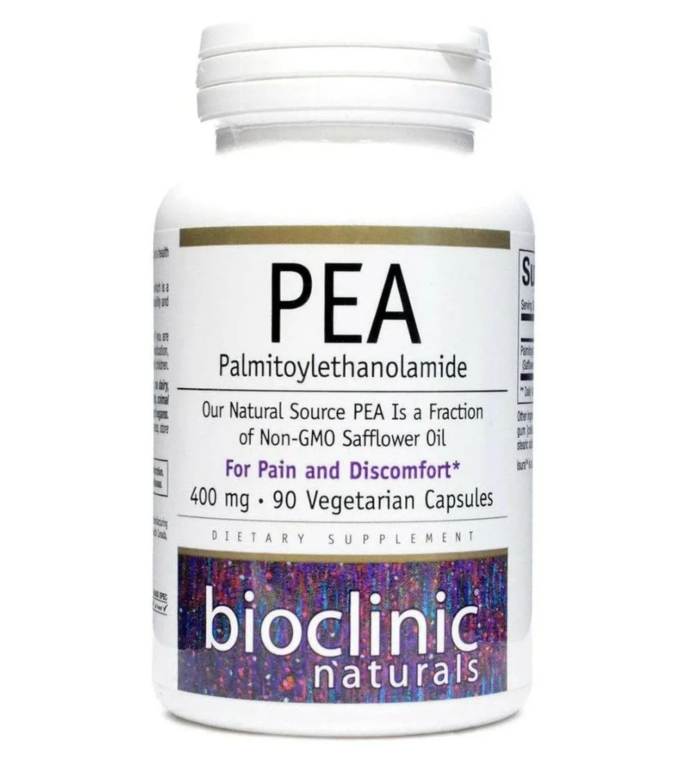 Bioclinic Naturals Pea Palmitoylethanolamide 400 mg 90 Vegetarian Capsules - Kansas Nuitrition - HNZSDS