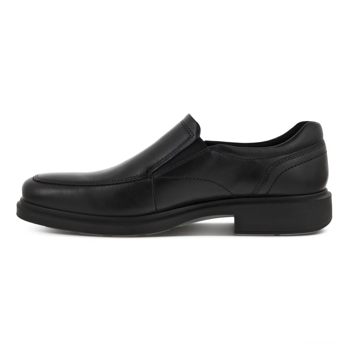 ECCO Men's Helsinki 2.0 Apron Toe Slip-on Black Leather - 500154-01001