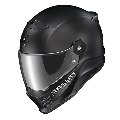 ScorpionEXO Covert FX Full Face Adult Motorcycle Helmet Street Fighter Style with Bluetooth Ready Speaker Pockets DOT ECE 22.06 Approved Unisex